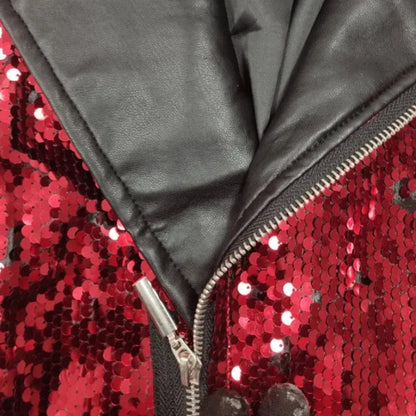 Moto-Männer-Paillettenjacke