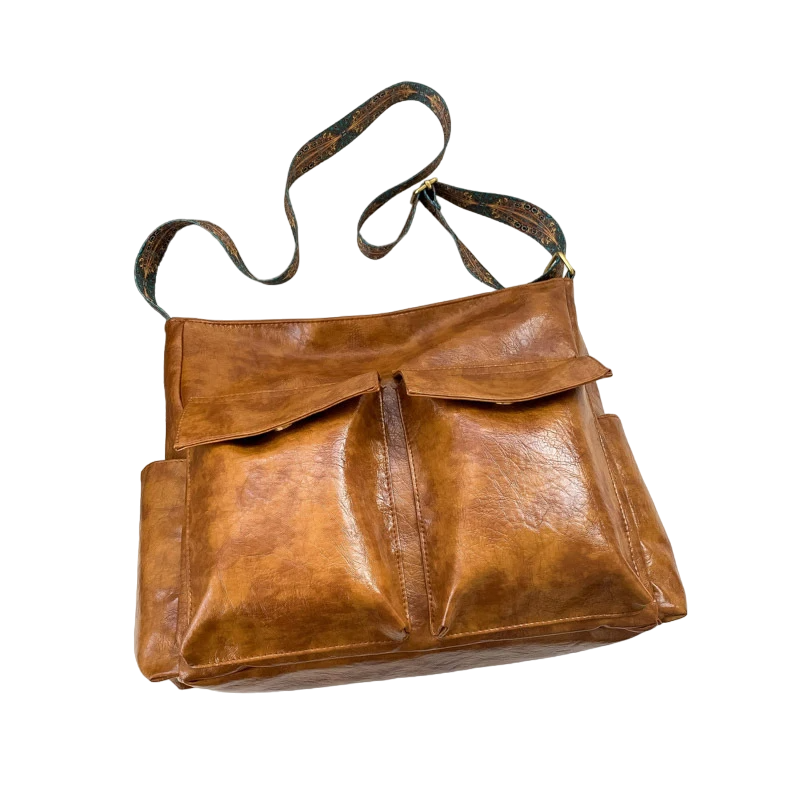 Silberner Sac mit Mehreren Taschen