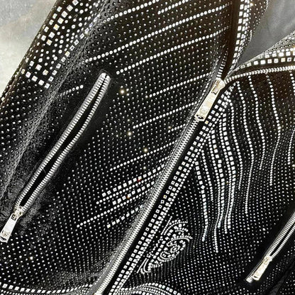 Bomberjacke mit Strass für Herren