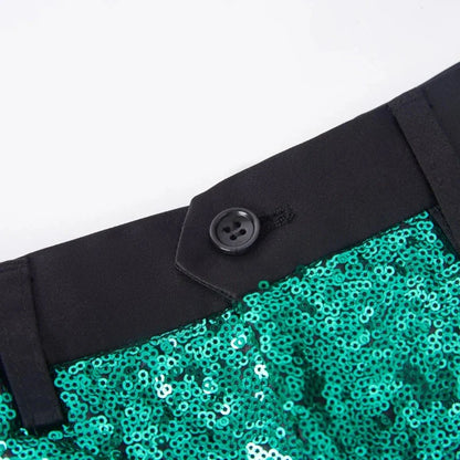 Anzugjacke mit Pailletten-Hose im Farbverlauf für Herren