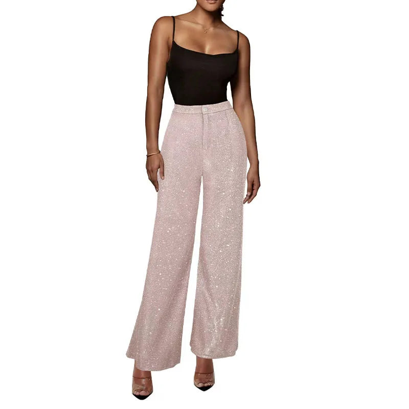 Elegante Damen-Paillettenhose