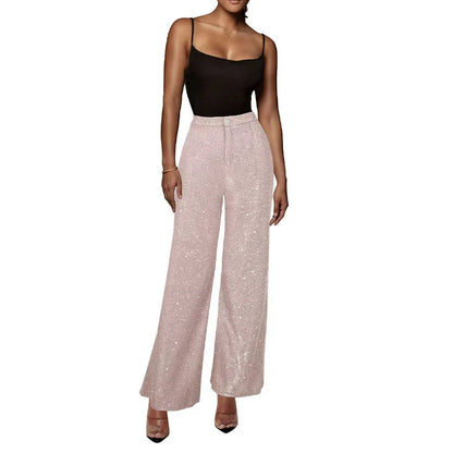 Elegante Damen-Paillettenhose