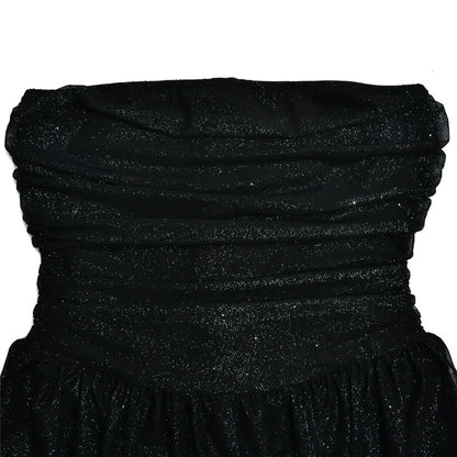 Kleid mit Pailletten-Bustier, Rückenknopf, Schleifen-Design