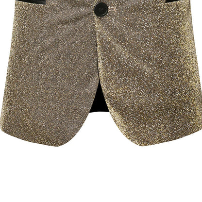 Anzugjacke mit Pailletten Herren Velours