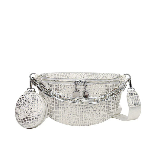 Banane Sac aus goldenen Karos