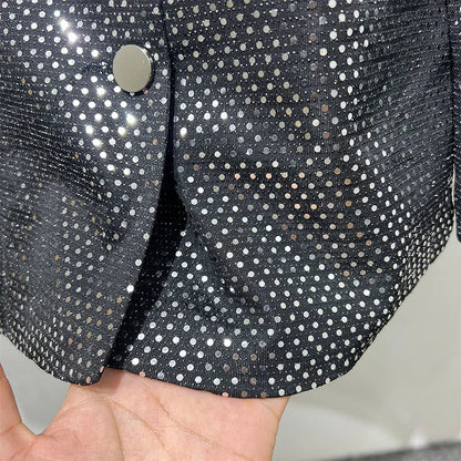 Herren Kostümjacke mit schwarzen Pailletten