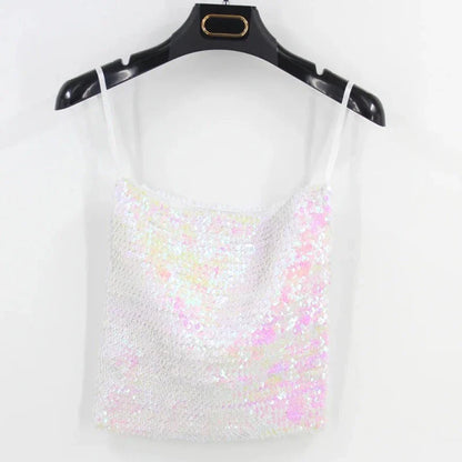 Top Pailletten Damen