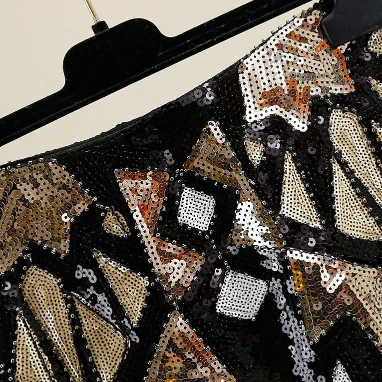 Retro Paillettenrock