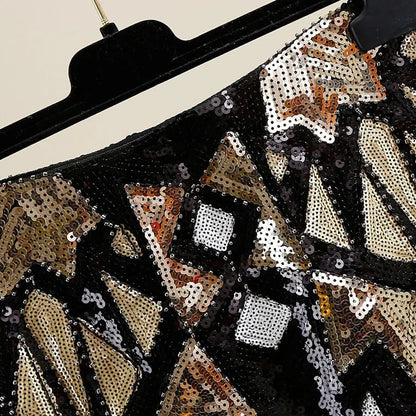 Retro Paillettenrock