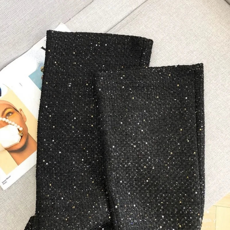 Elegante Damen-Paillettenhose