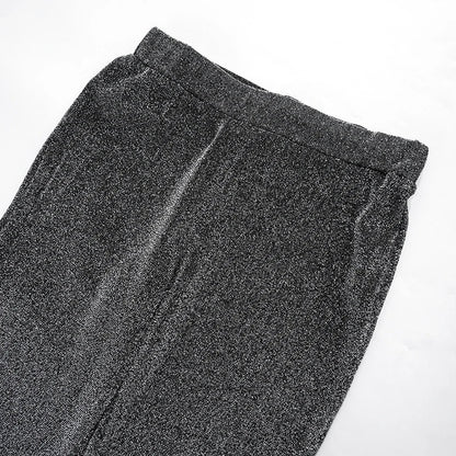 Damen Paillettenhose mit Elefantenbein