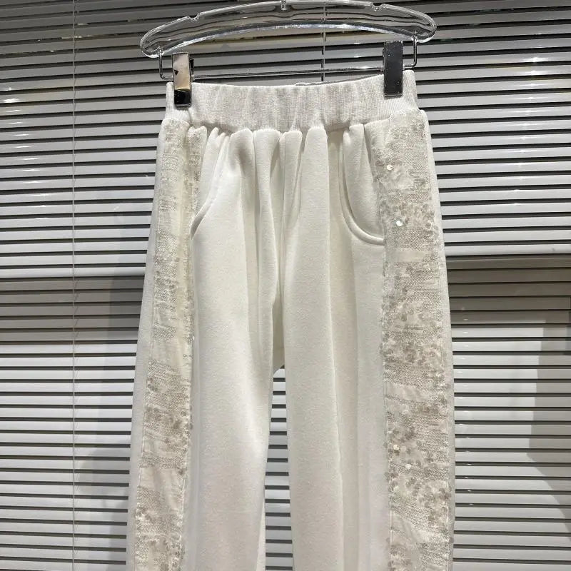 Jogging-Set mit Pailletten und Jacke