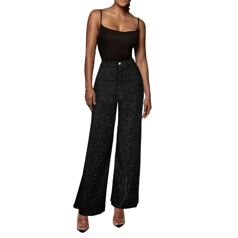 Elegante Damen-Paillettenhose