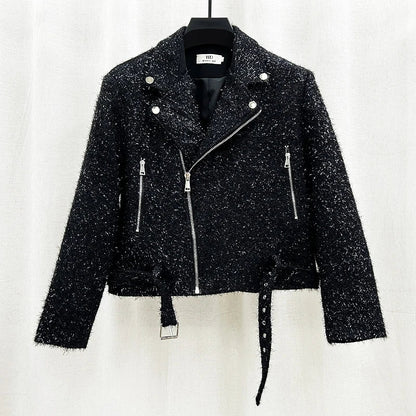 Herren Wolljacke mit Pailletten