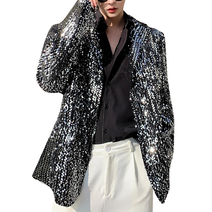 Herren Anzugsjacke Silber