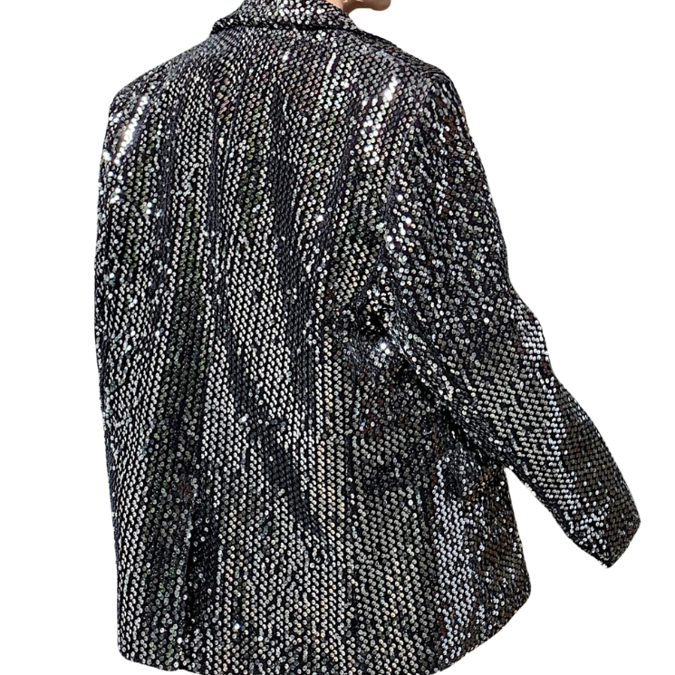 Herren Anzugsjacke Silber