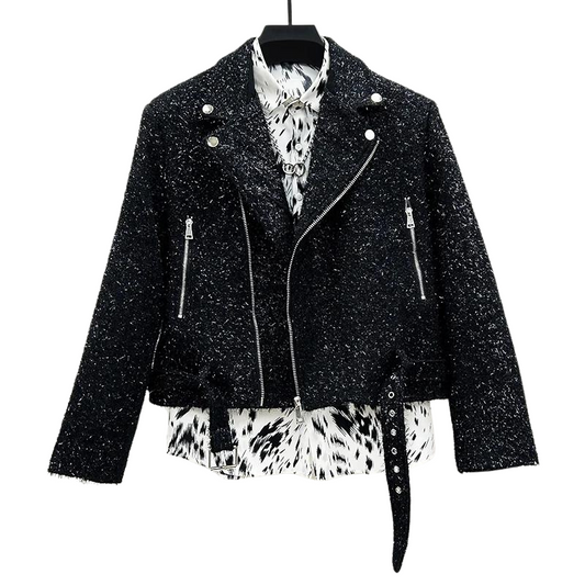 Herren Wolljacke mit Pailletten