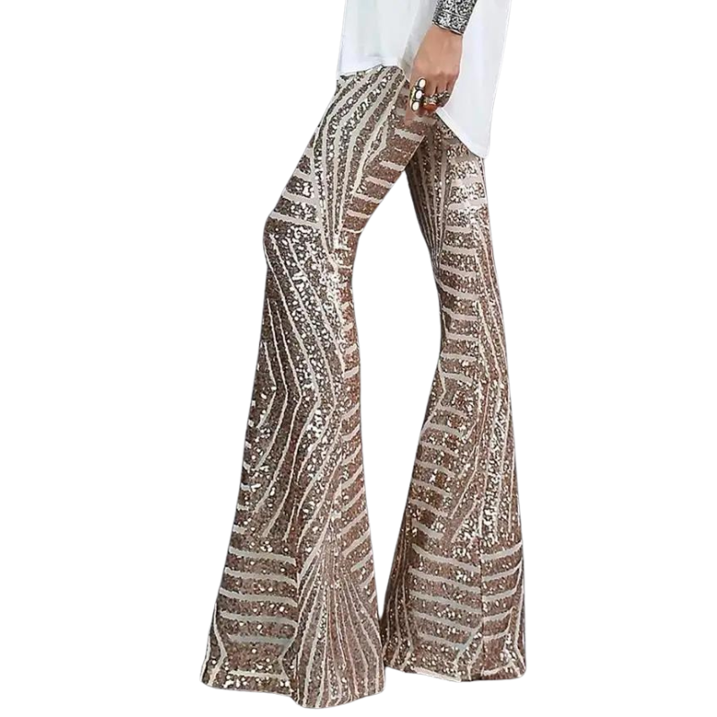 Damenschnitt Paillettenhose