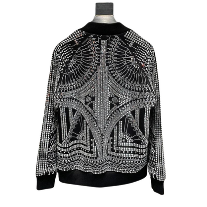 Bomber Jacke mit Strass für Herren
