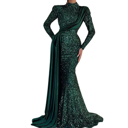 Elegantes Pailletten-Kleid mit Schleife