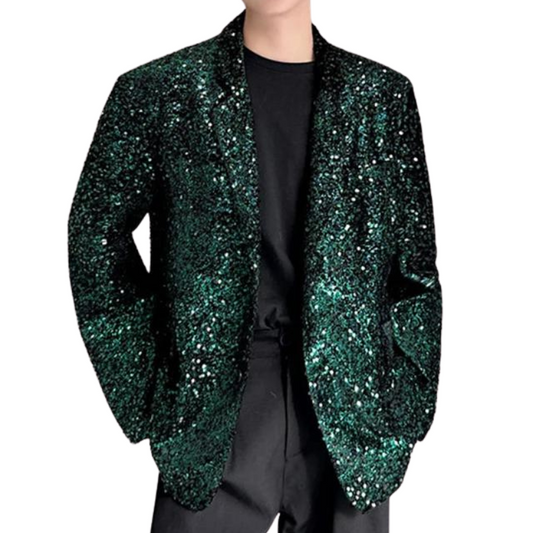 Herren-Grüne Blazer-Jacke