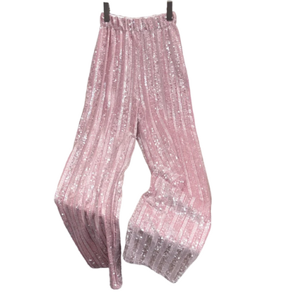 Damenshorts mit Pailletten und Streifen
