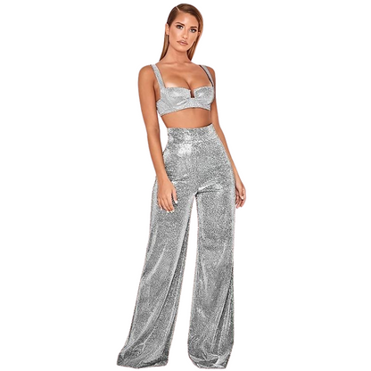 Damen Paillettenhose