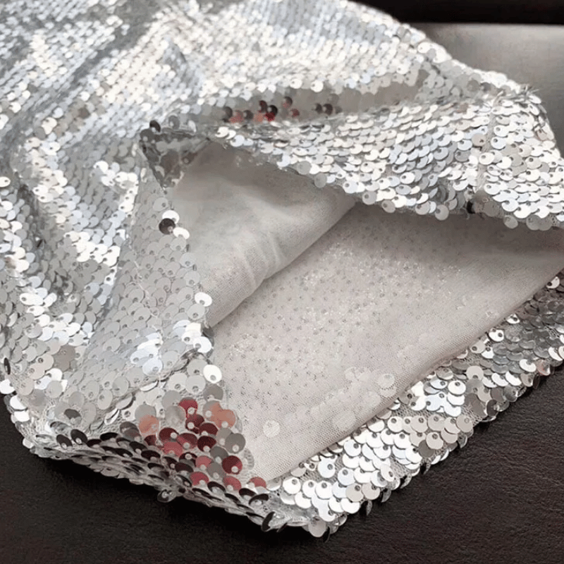 Paillettenhose in Silber