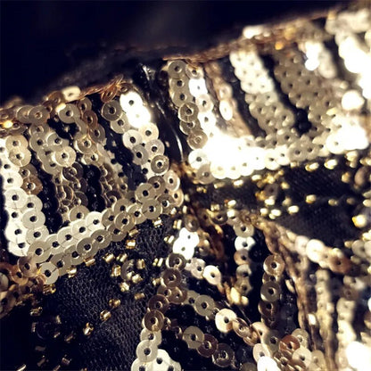 Goldene Paillettenrock